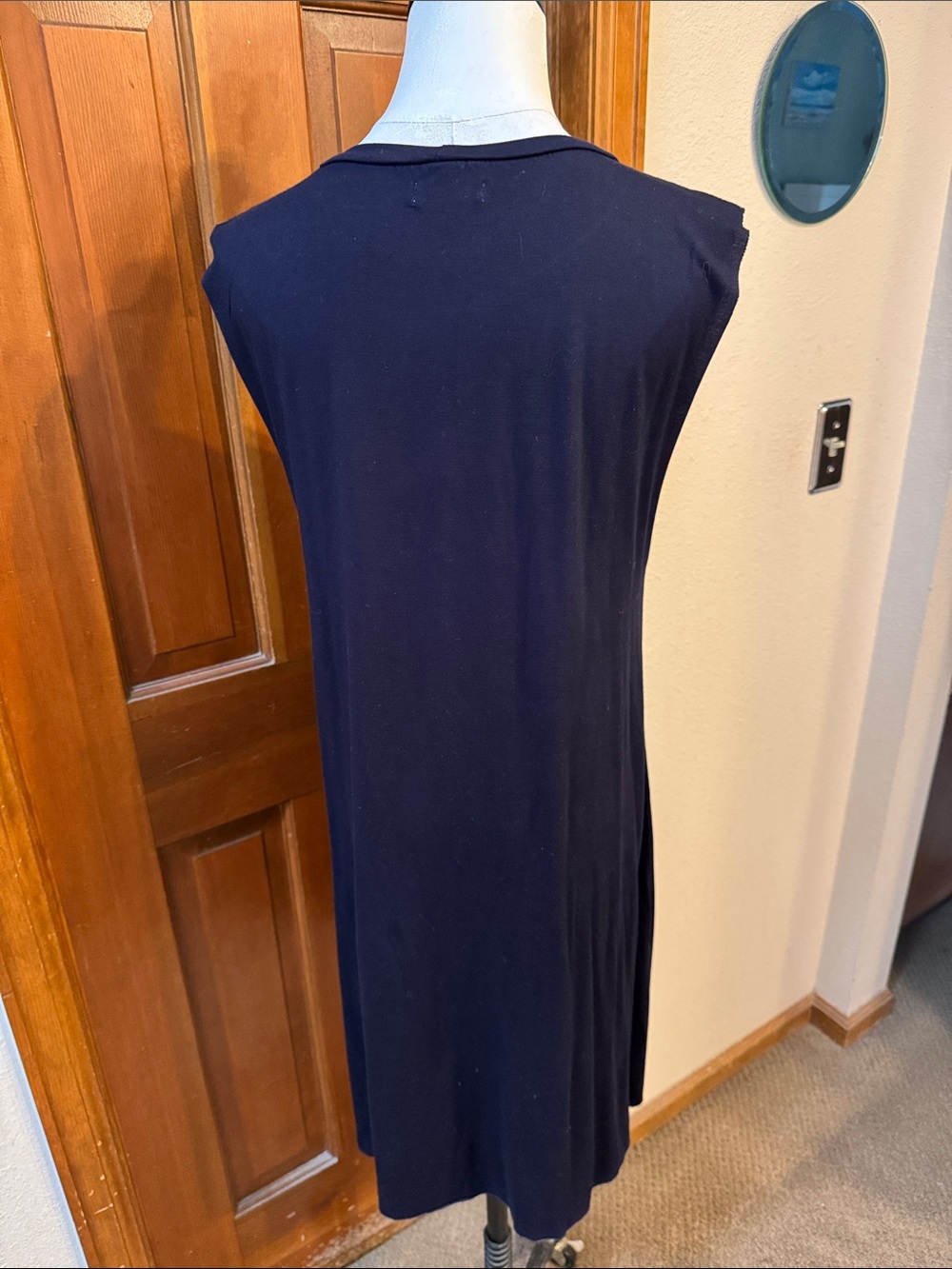 Lauren Moshi Journey Graphic Dress - Black with Red & Blue Heart Size L - Picture 9 of 10